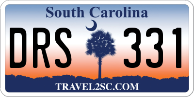 SC license plate DRS331