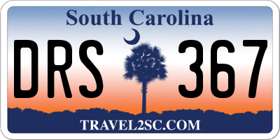 SC license plate DRS367
