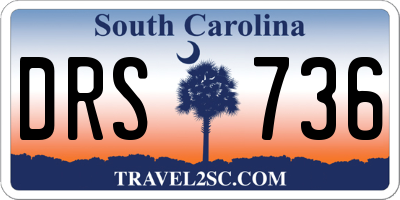 SC license plate DRS736
