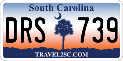 SC license plate DRS739