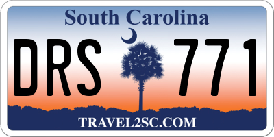 SC license plate DRS771