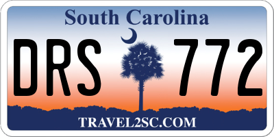 SC license plate DRS772