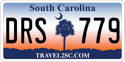 SC license plate DRS779