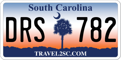 SC license plate DRS782