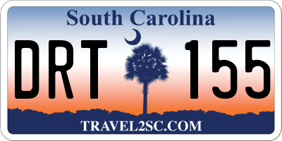 SC license plate DRT155