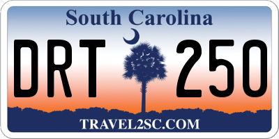 SC license plate DRT250