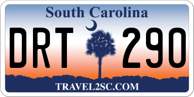 SC license plate DRT290