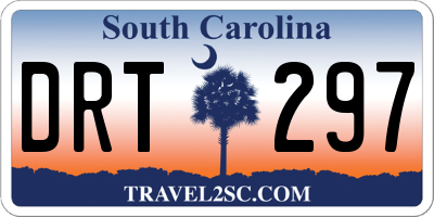 SC license plate DRT297