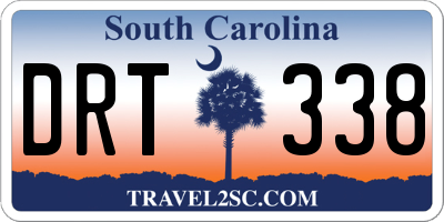 SC license plate DRT338