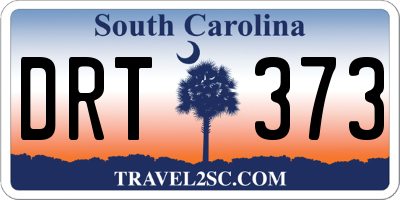 SC license plate DRT373