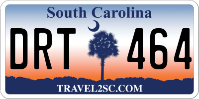 SC license plate DRT464