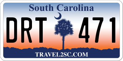 SC license plate DRT471