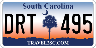 SC license plate DRT495