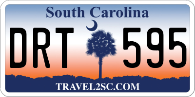 SC license plate DRT595