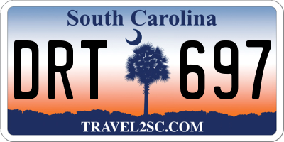 SC license plate DRT697