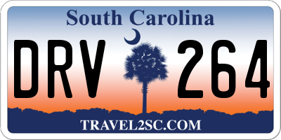 SC license plate DRV264