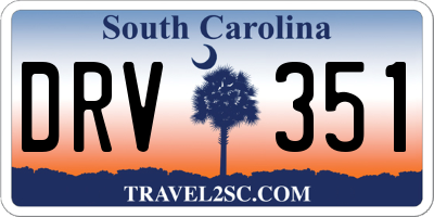SC license plate DRV351