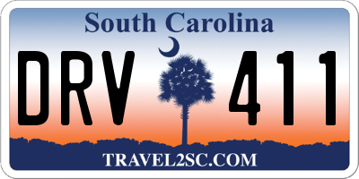 SC license plate DRV411