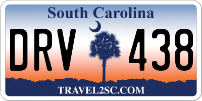 SC license plate DRV438
