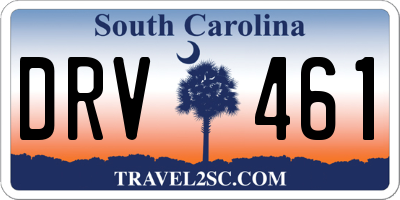 SC license plate DRV461