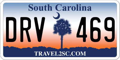 SC license plate DRV469