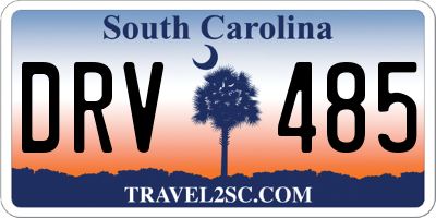 SC license plate DRV485