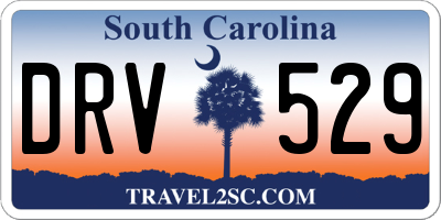 SC license plate DRV529