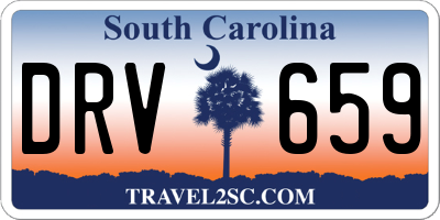 SC license plate DRV659
