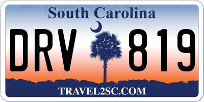SC license plate DRV819