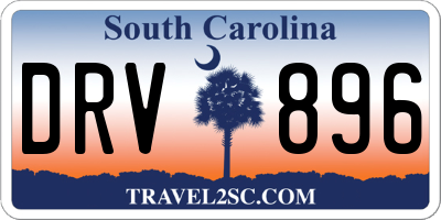 SC license plate DRV896