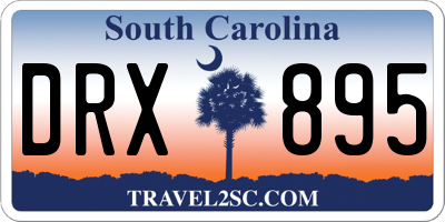 SC license plate DRX895