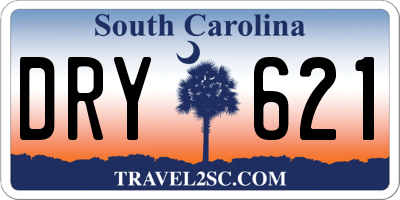 SC license plate DRY621