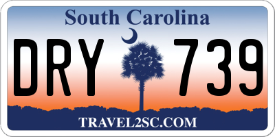 SC license plate DRY739