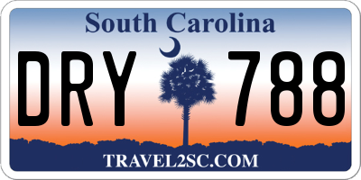 SC license plate DRY788