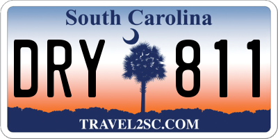 SC license plate DRY811