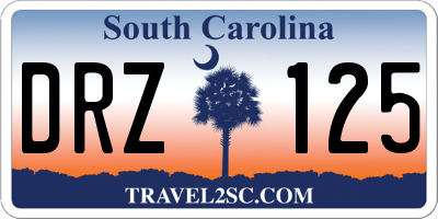 SC license plate DRZ125
