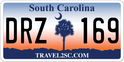 SC license plate DRZ169