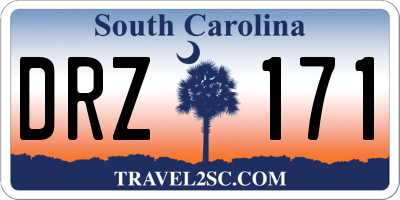 SC license plate DRZ171