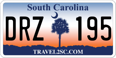 SC license plate DRZ195