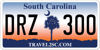SC license plate DRZ300