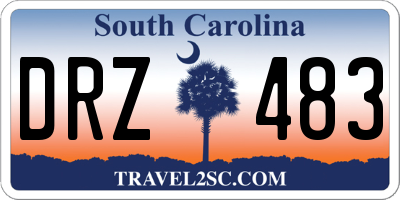 SC license plate DRZ483