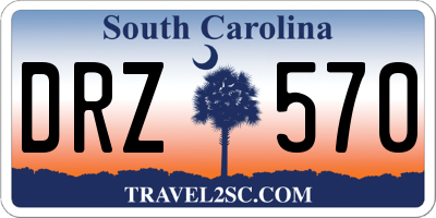 SC license plate DRZ570