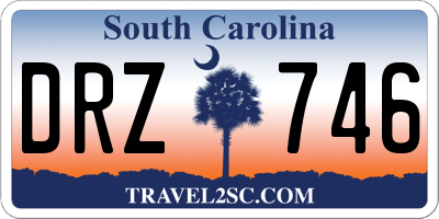 SC license plate DRZ746