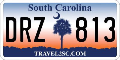 SC license plate DRZ813