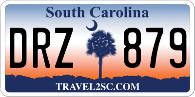 SC license plate DRZ879