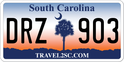 SC license plate DRZ903