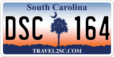 SC license plate DSC164