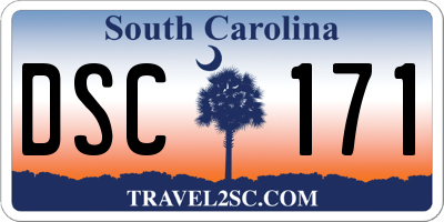 SC license plate DSC171