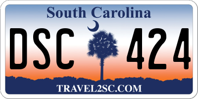 SC license plate DSC424