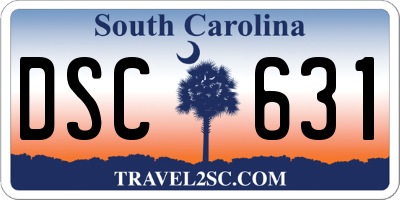 SC license plate DSC631